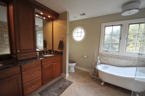 large or small tiles for bathroom floors