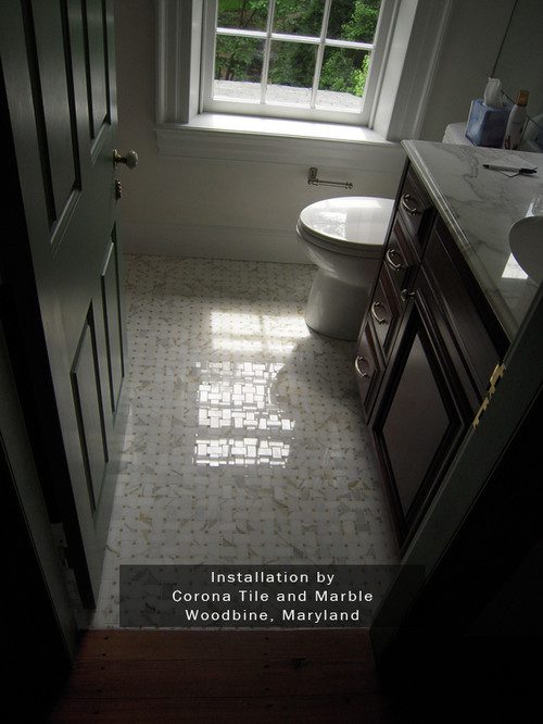 large or small tiles for bathroom floors