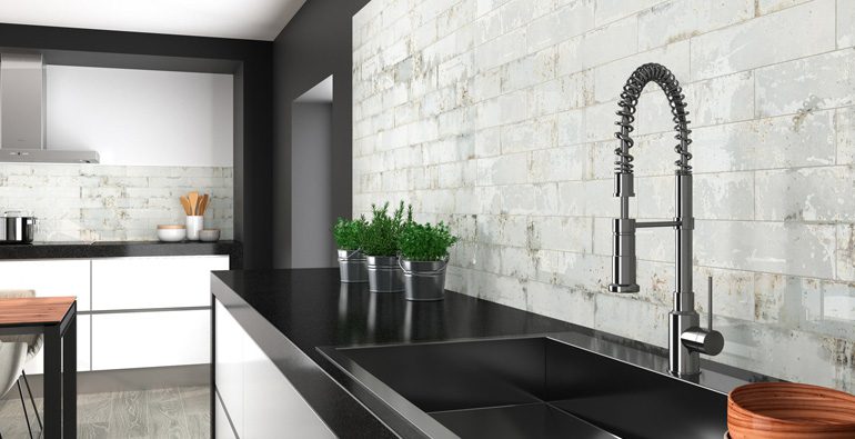 APE Group Grunge color Iron 3x12 backsplash tile