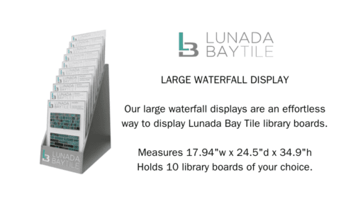 Lunada Bay Tile Large Waterfall Display