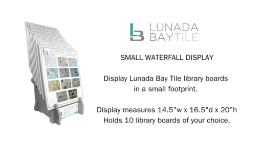 Lunada Bay Tile Small Waterfall Display