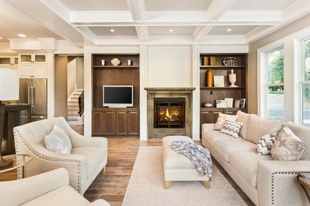 contemporary family room