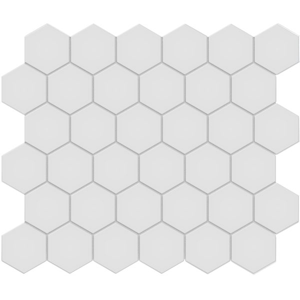 Gallery Grey 2in Hexagon Mosaic (Unglazed)