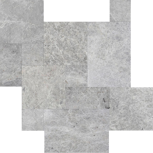 Tundra Gray Brushed Versailles Pattern