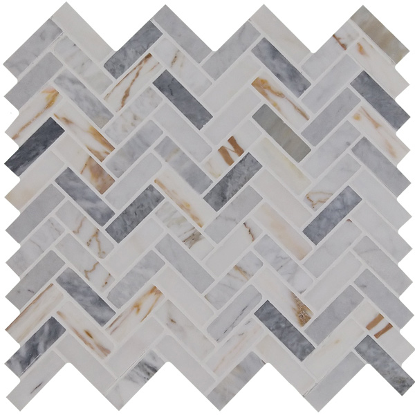 .6" x 2" Herringbone