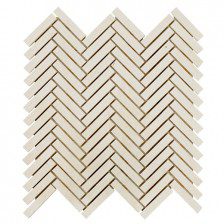 Pale Herringbone Styx Blended Mosaic