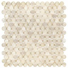 Champagne Penny Round Mosaic