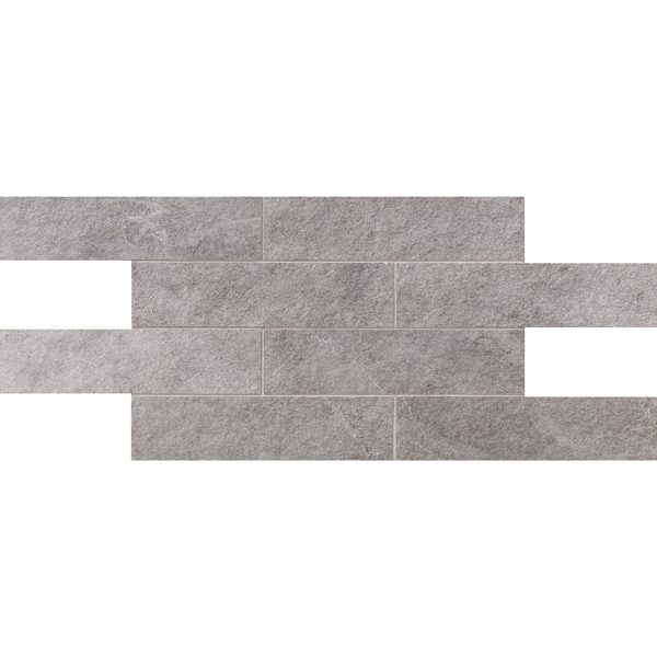 Silver Flow 3" x 12" Brick Mosaic