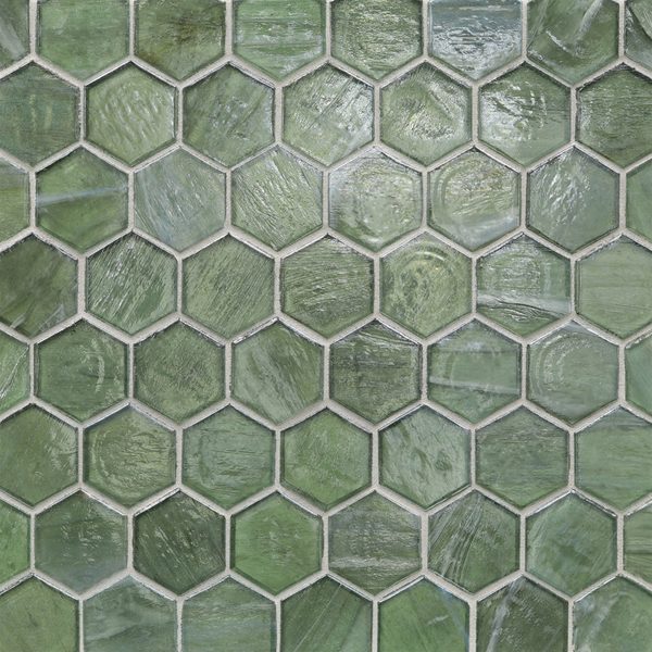 Bamboo Garden Pearl 2" Hex Mosaic