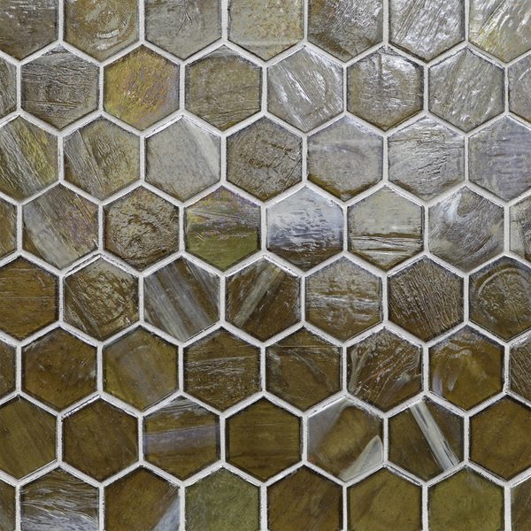 Earthy Pearl 2" Hex Mosaic