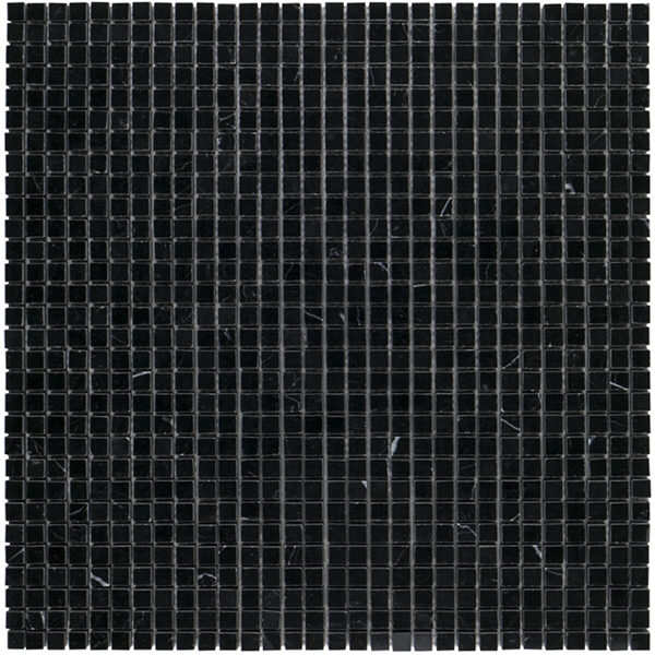 Nero Marquina 3/8" Mosaic