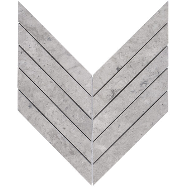 Tunisian Grey Chevron Mosaic