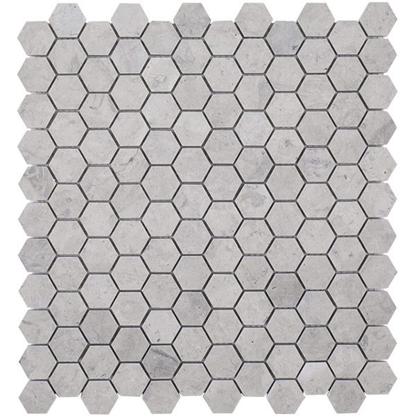 Tunisian Grey Hexagon Mosaic