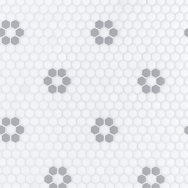 Grey Daily 5/8" Hexagon Mosaic 