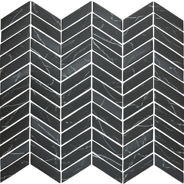 Nero Chevron Mosaic