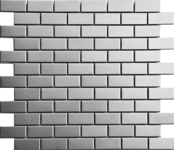 Silver 1"X2" Brick