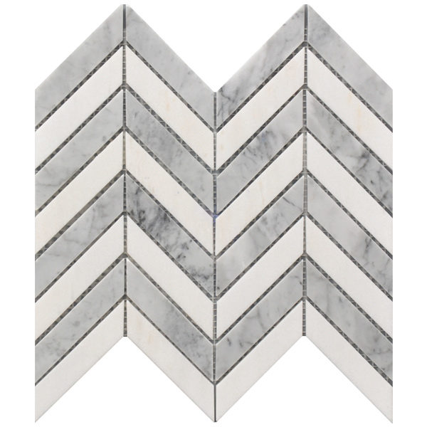 Chevron - White & Gray