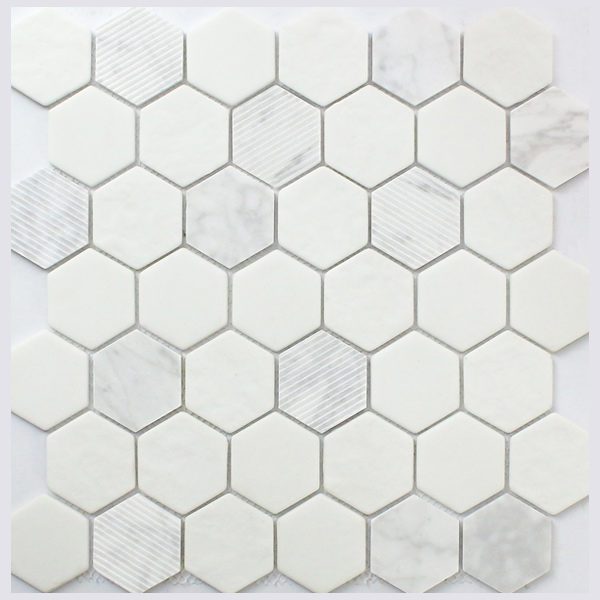 Hexagon - Carrara