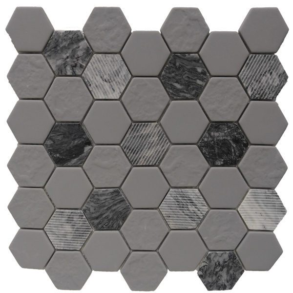 Hexagon - Gray Granite 