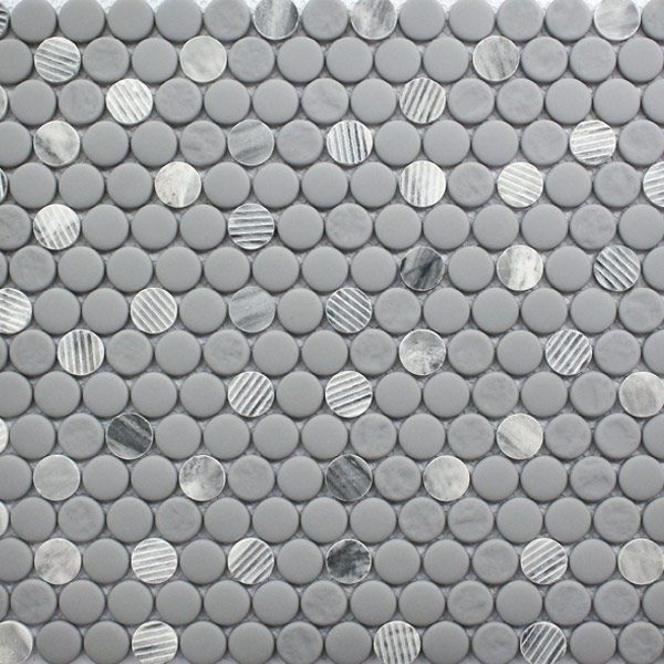 Penny Round - Gray Granite 