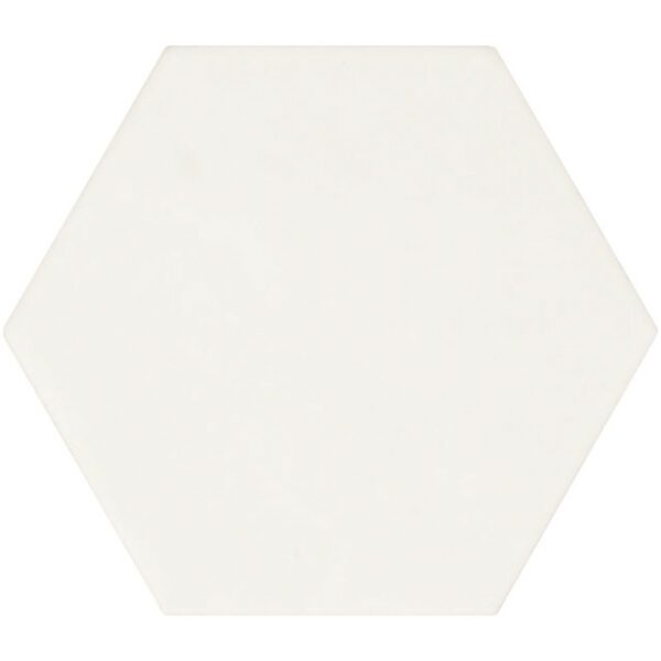 White 4" Hexagon