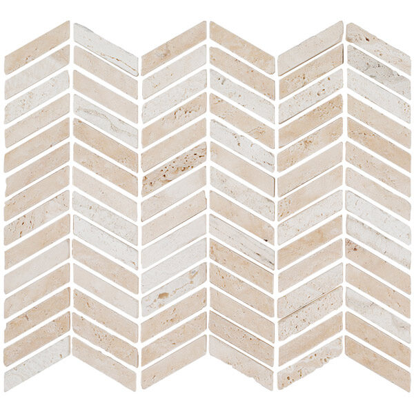 Beige Travertine - Chevron