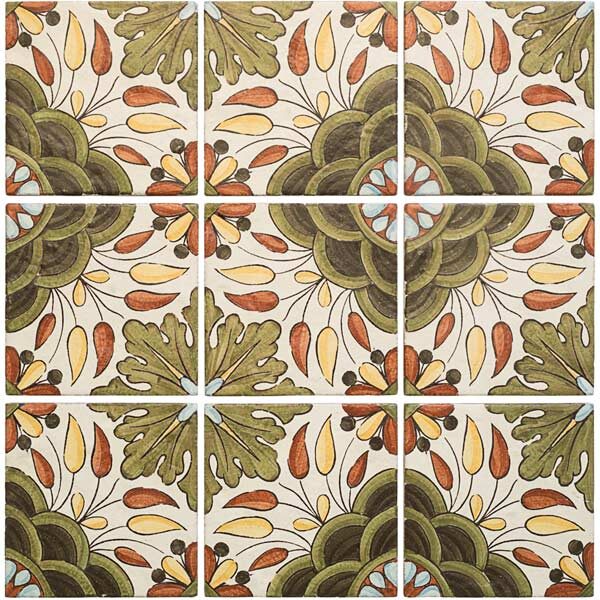 Algarve Hand-Painted Tile - Contempo