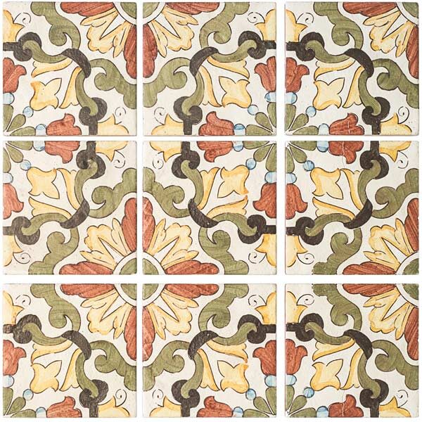 Lisbon Hand-Painted Tile - Contempo