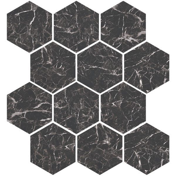 Oniciata Grey Hexagon Mosaic