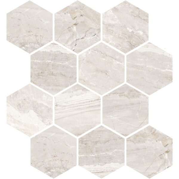 Oniciata Ivory Hexagon Mosaic