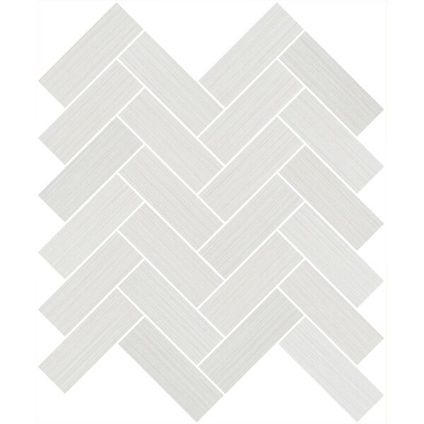 Bianco Herringbone Mosaic