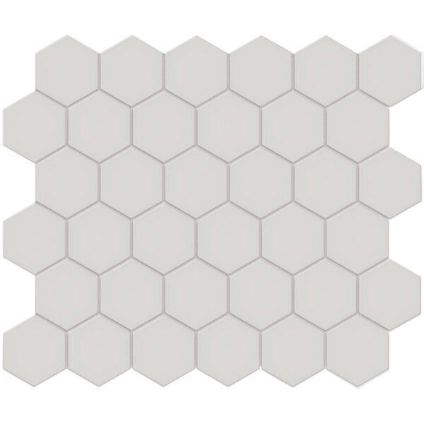 Halo Grey 2" Hexagon Mosaic