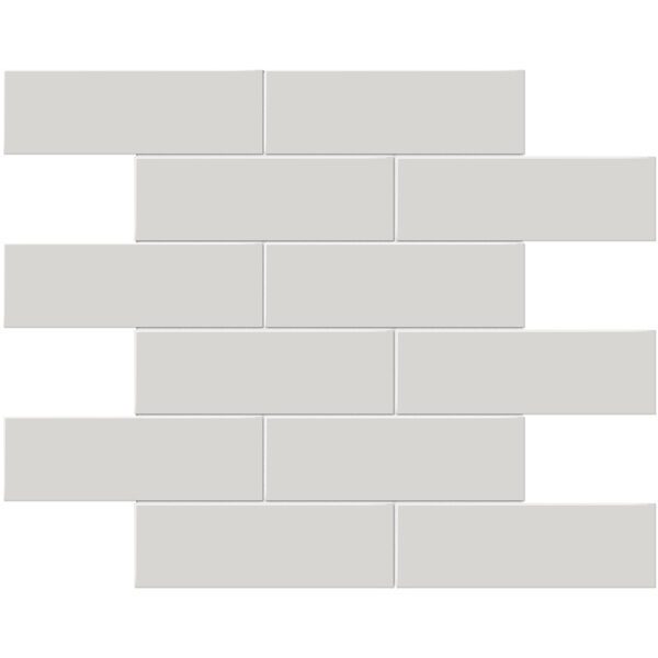 Halo Grey 2x6 Brick Mosaic