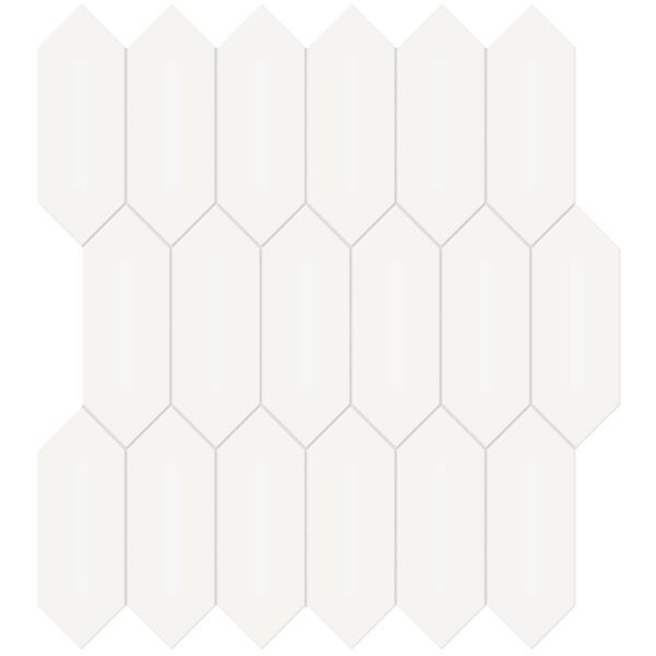 Canvas White 2x5 Picket Mosaic