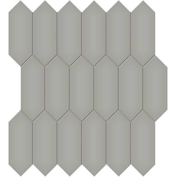 Cement Chic 2x5 Picket Mosaic