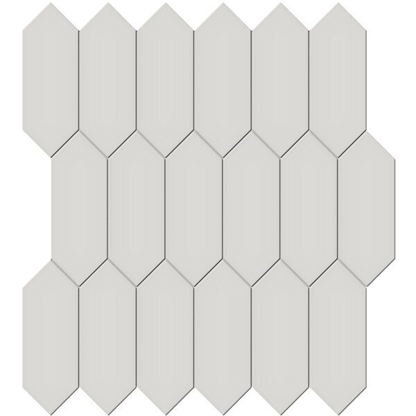 Halo Grey 2x5 Picket Mosaic