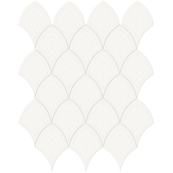 Canvas White Scallop Mosaic