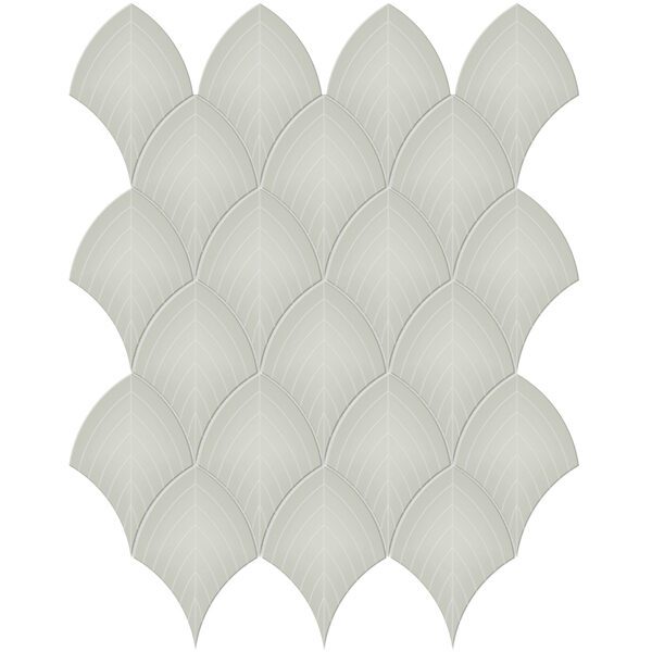 Soft Sage Scallop Mosaic