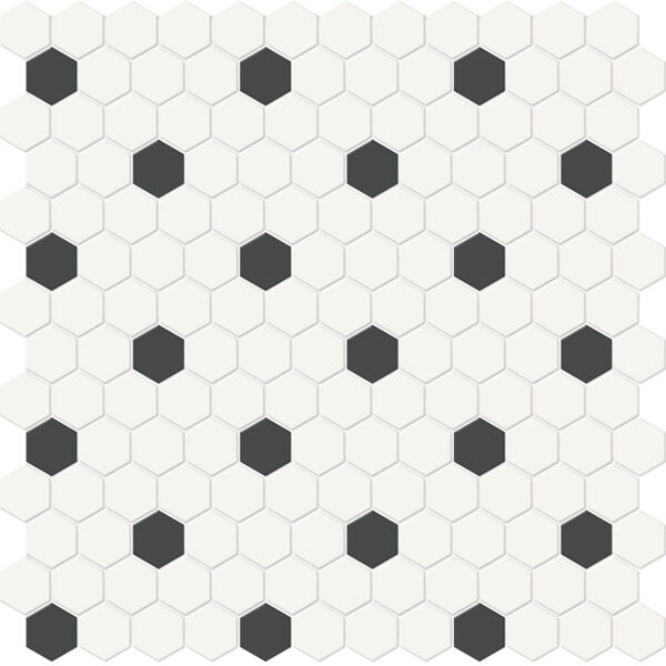 Canvas w/ Retro Hexagon Blended Mosaic