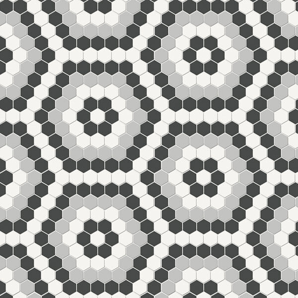 Midnight Blend Hexagon Pattern Mosaic