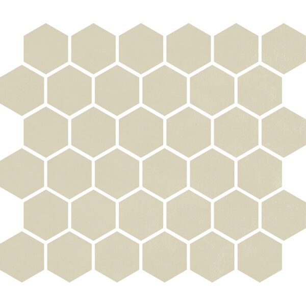 Biscuit Matte 2" Hexagon Mosaic