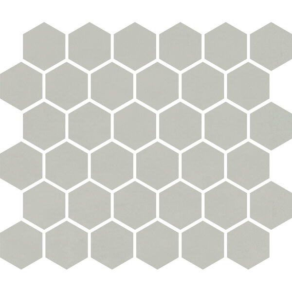 Gray Matte 2" Hexagon Mosaic