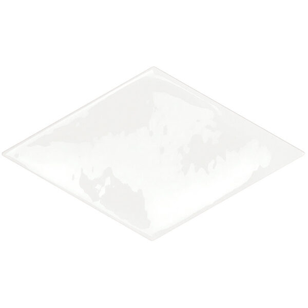 White 4" x 6" Diamond Tile