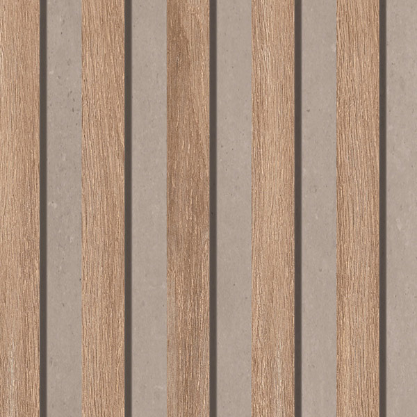 Natural 12" x 48" Slat Deco - Wall Only