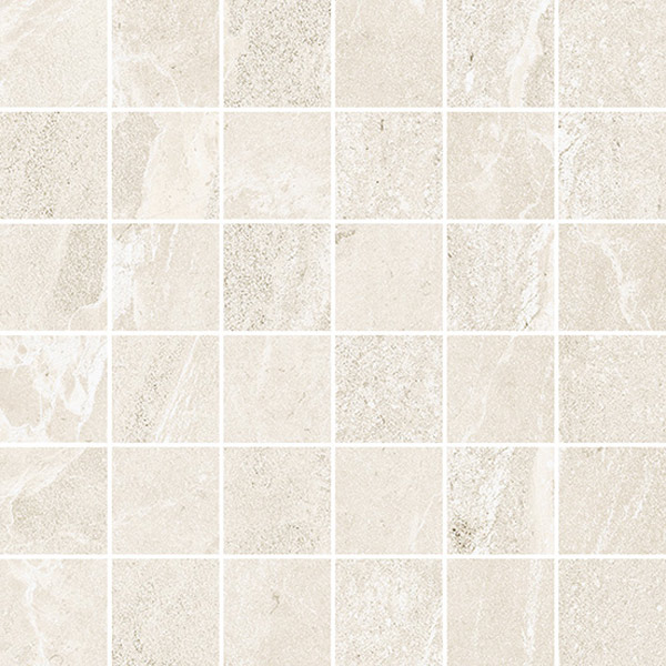 Cotton White 2x2 Mosaic