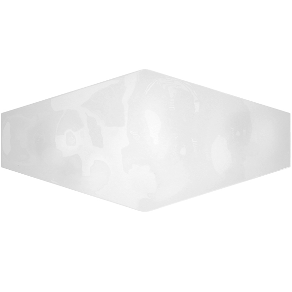 White Glossy Elongated Hex 4" x 8" Elongated Hex