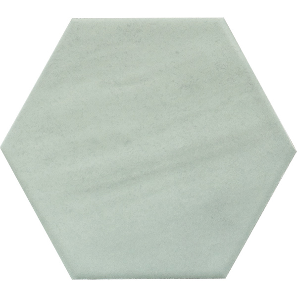 Ghost Green 5" Hex Ceramic Wall Tile