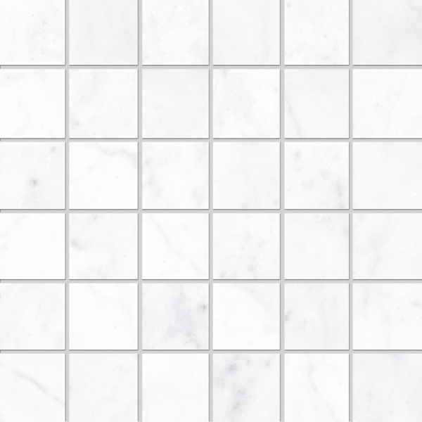White 2" x 2" Mosaic
