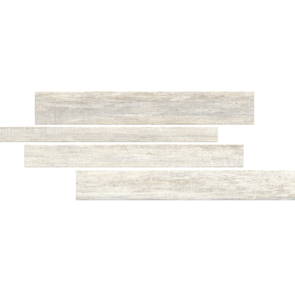 Ivory 6" x 15" Linear Mosaic