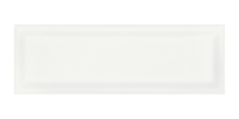 Canvas White Wall Tile 4X12 Beveled (Glossy)